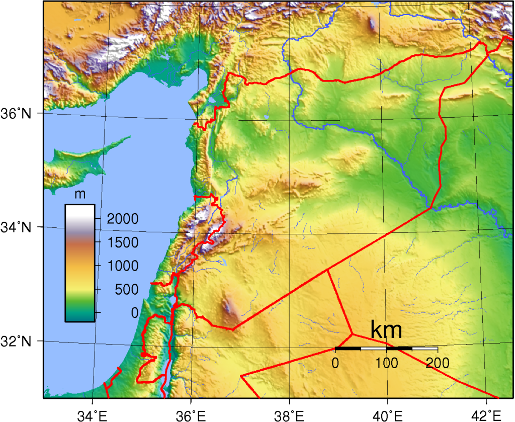Syria Topography