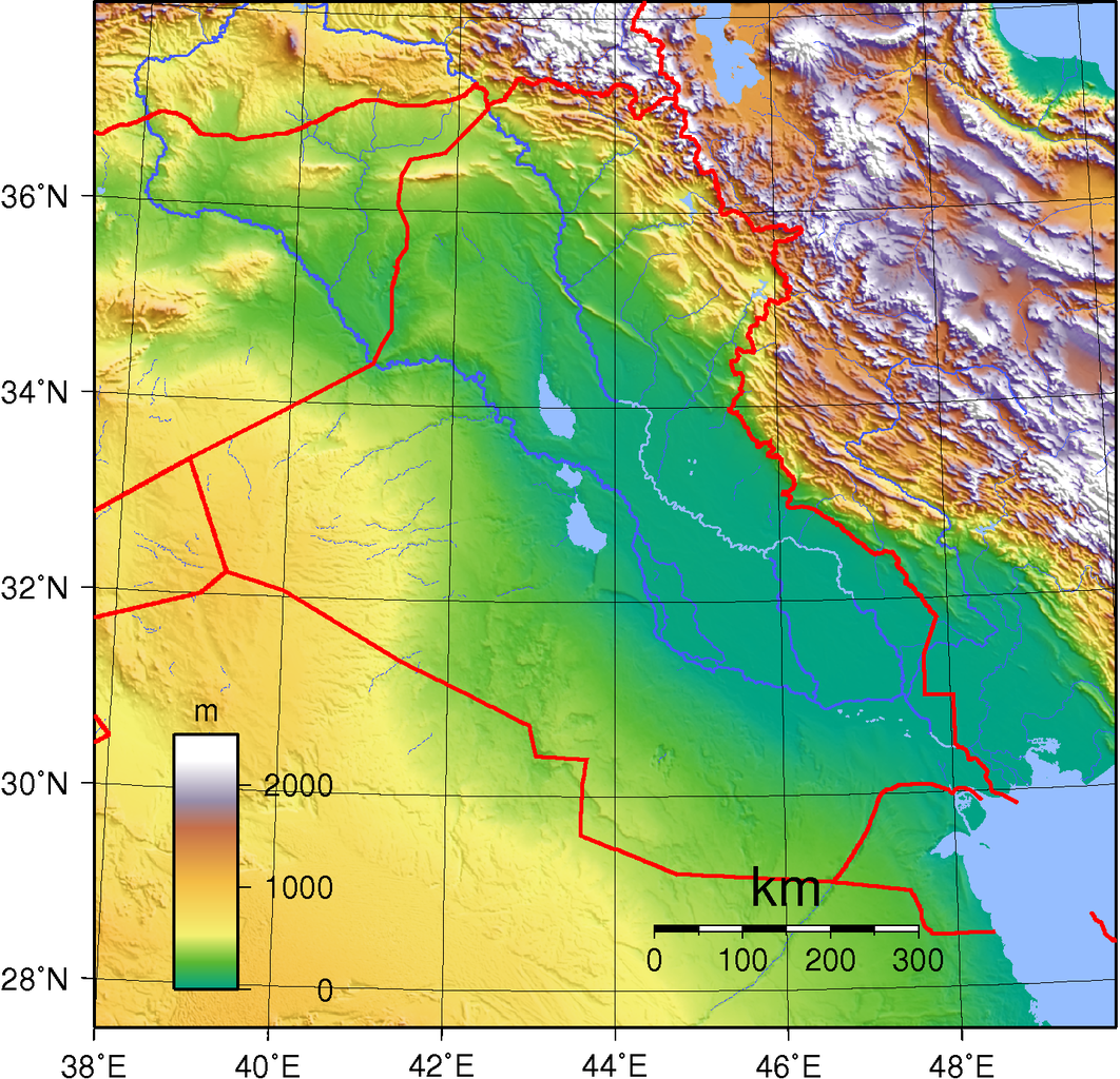 Iraq Topography