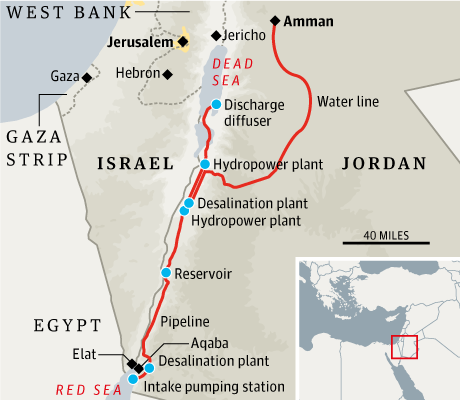 Jordan Red Sea Dead Sea Map
