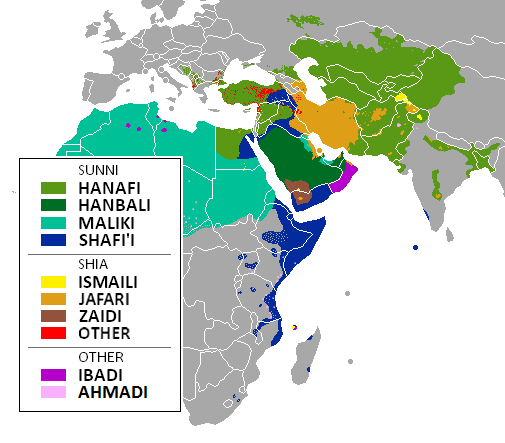 Sunni Shia Map